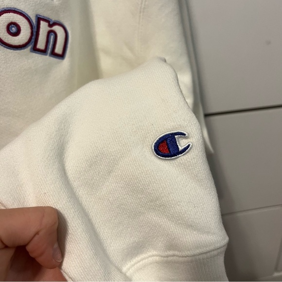 Champion Reverse Weave Crop Hoodie Sweatshirt NWOT - Picture 5 of 5
